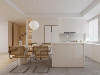 现代家居餐厅3D模型下载